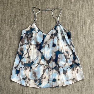 RBL Watercolor Blouse Tank | Blue | Size Medium